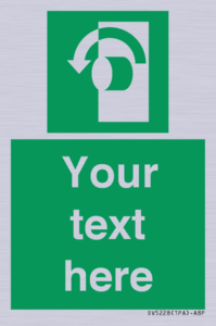 Custom Turn Anti-Clockwise Sign